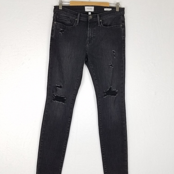 Frame L'Homme Skinny Fit Jeans In Villian Size 32 - Picture 4 of 14